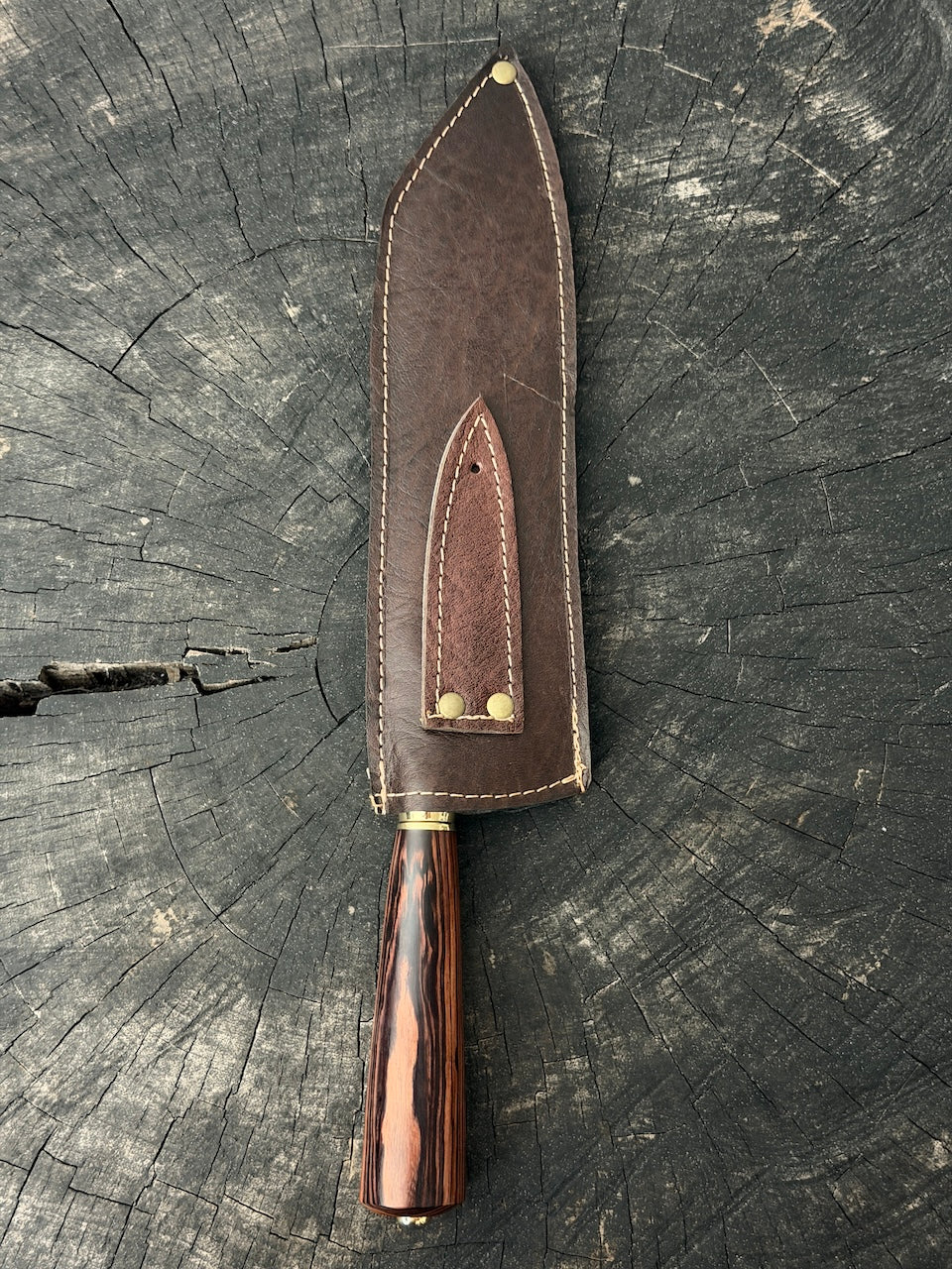 8" Bread &amp; Roast Knife, Violet Jacaranda, SS420c - 200mm