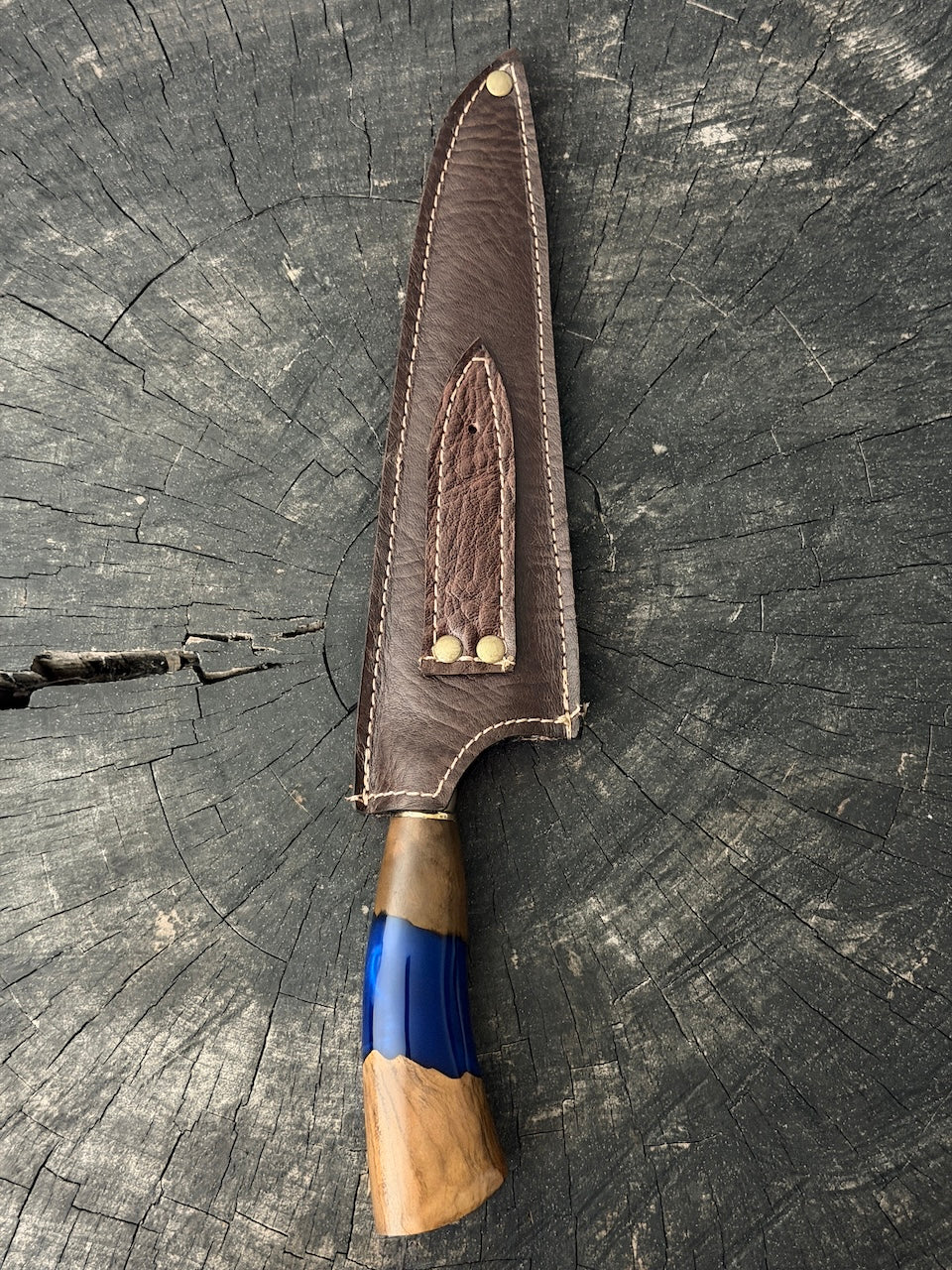 8" Branca Knife, Hybrid Custom Block, SS440 - 210mm