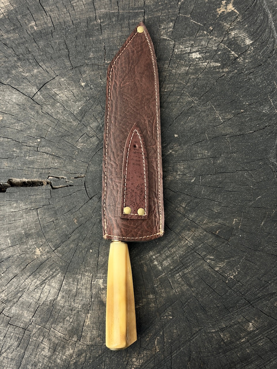 8" Kultura Knife, Ostrich Bone, SS440 - 200mm