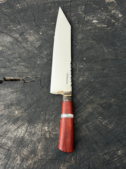 9" Bunka Pro Knife, Pau Brasil Hardwood, SS440 - 220mm