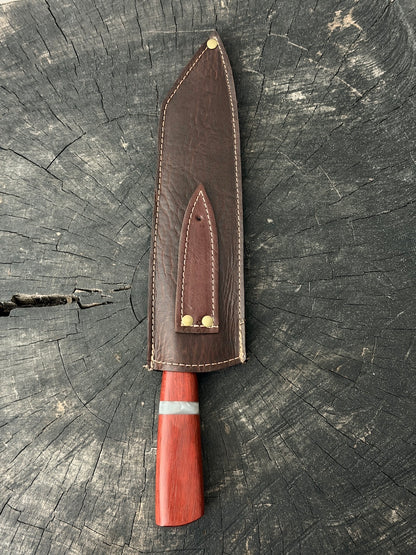 9" Bunka Pro Knife, Pau Brasil Hardwood, SS440 - 220mm