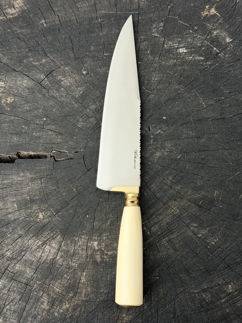 10" Picanha Knife, Ostrich Bone, SS440 - 250mm
