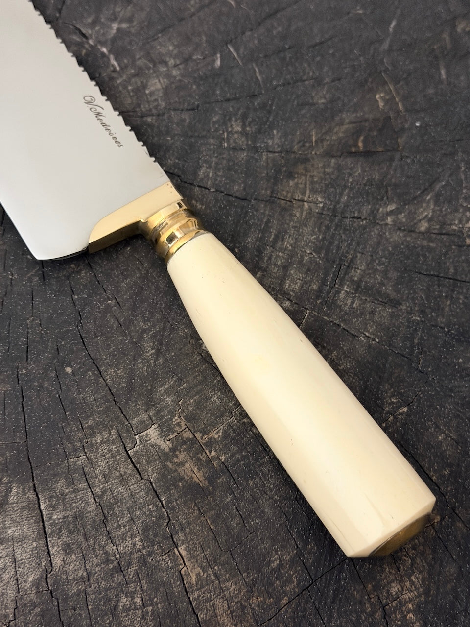 10" Picanha Knife, Ostrich Bone, SS440 - 250mm