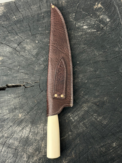 10" Picanha Knife, Ostrich Bone, SS440 - 250mm
