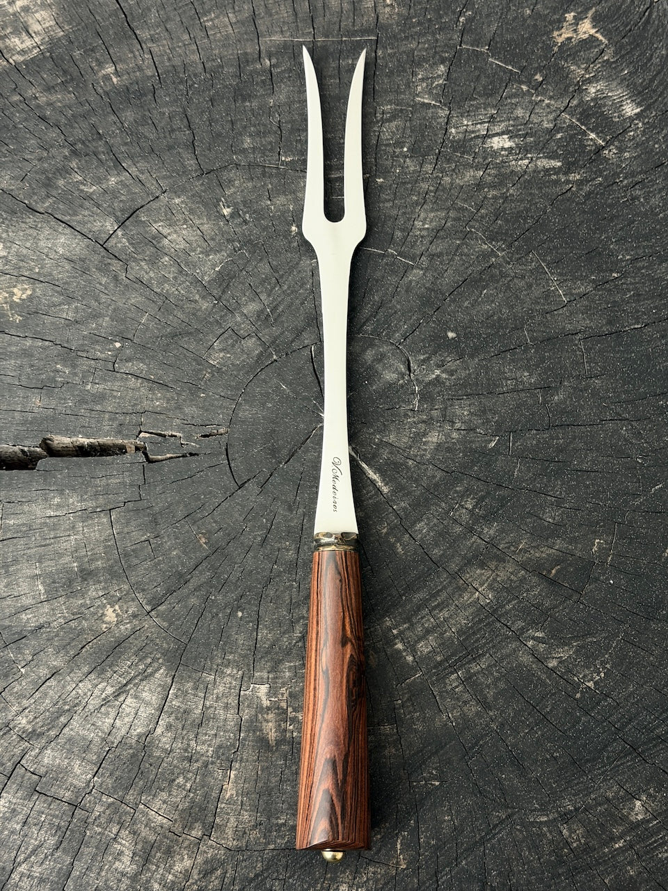 10" BBQ &amp; Grill Fork, Violet Jacaranda Hardwood, SS440