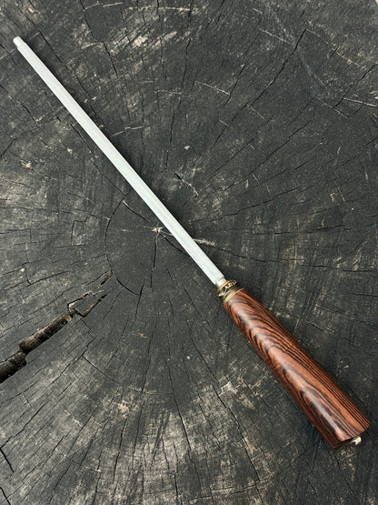 10" Sharpening Steel, Violet Jacaranda Hardwood, 250mm