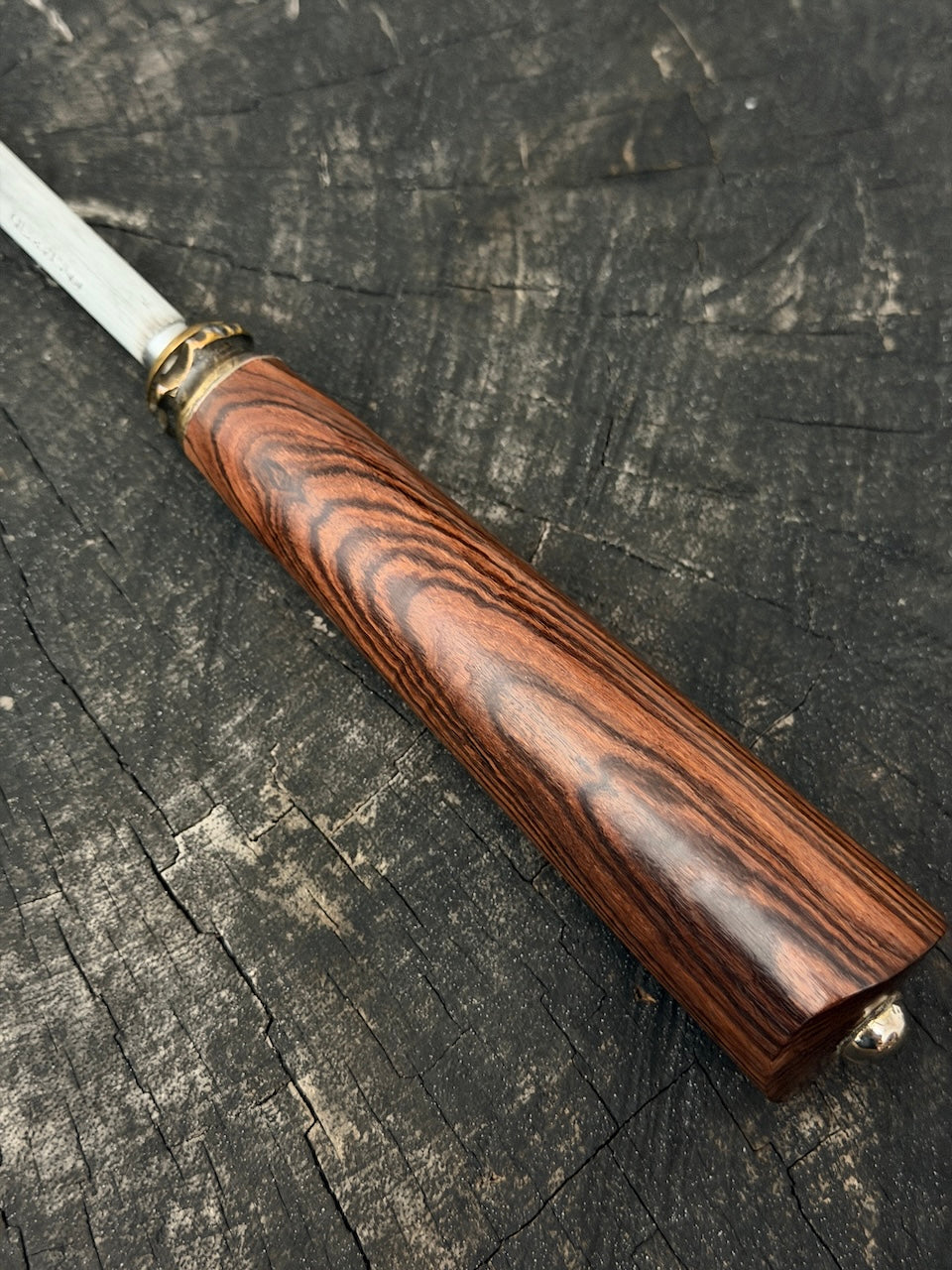 10" Sharpening Steel, Violet Jacaranda Hardwood, 250mm