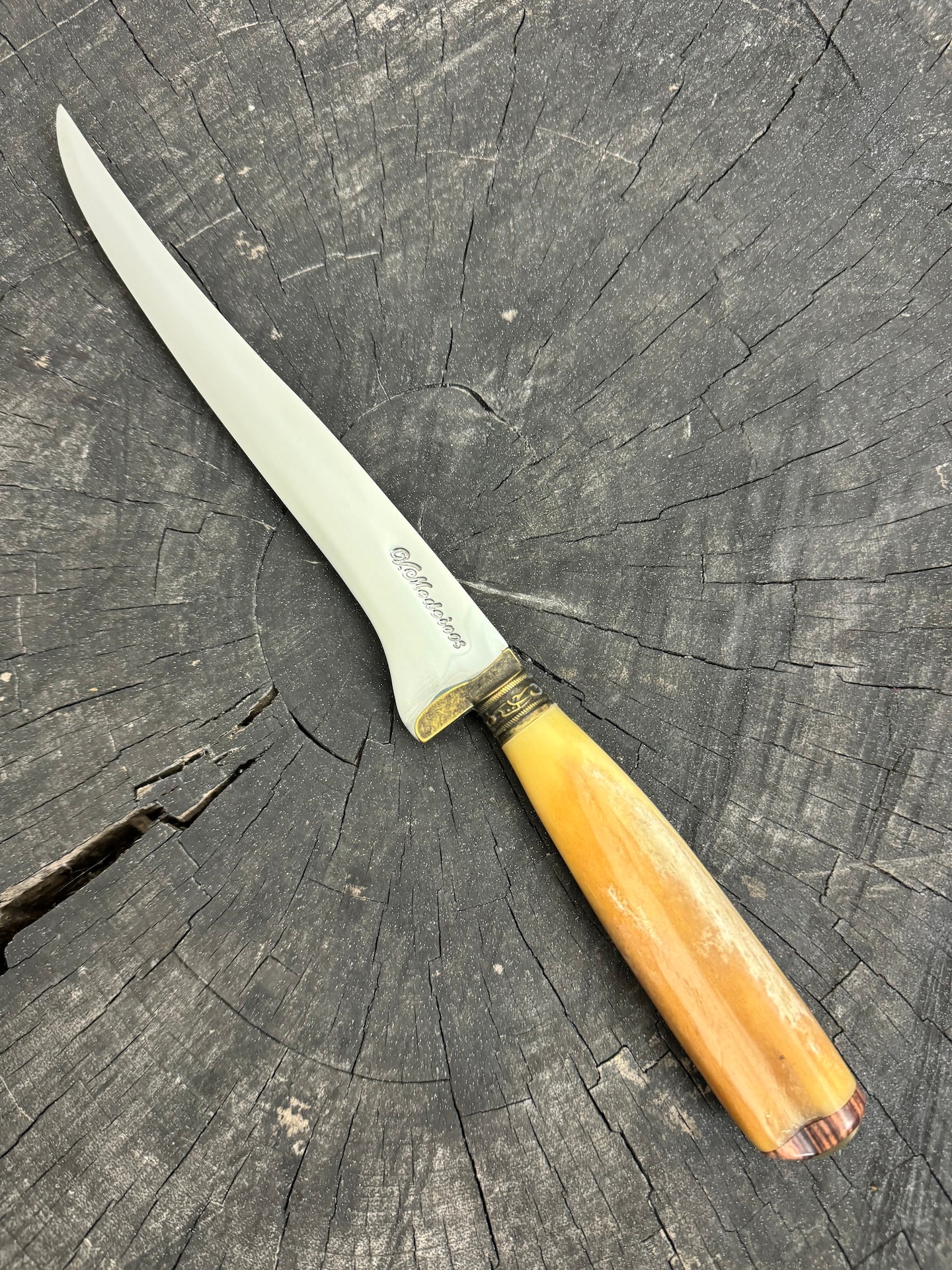 8&quot; Boning Knife, Ostrich Bone, SS420 - 200mm