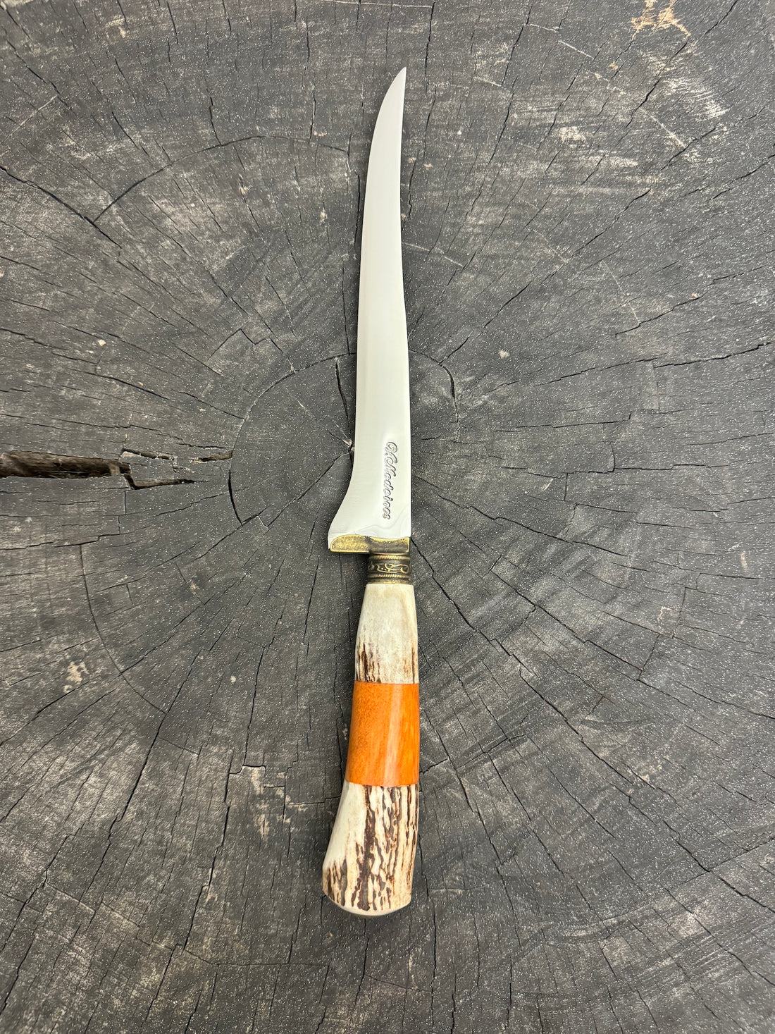 8&quot; Boning Knife, Deer Antler, SS420 - 200mm