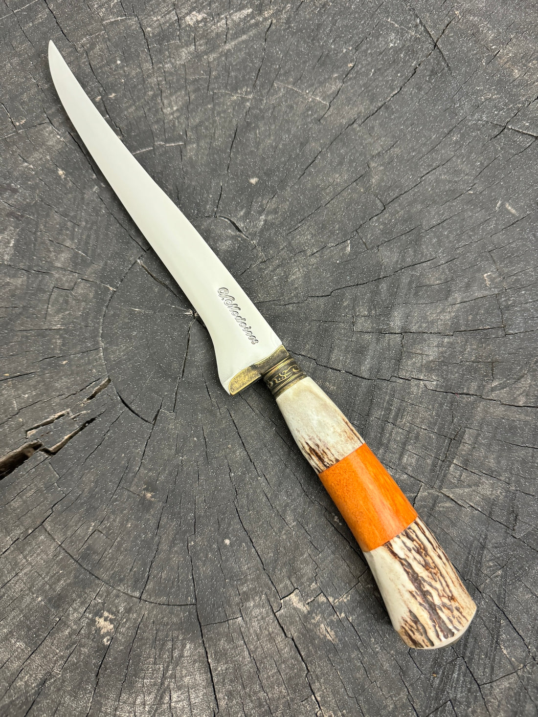 8&quot; Boning Knife, Deer Antler, SS420 - 200mm