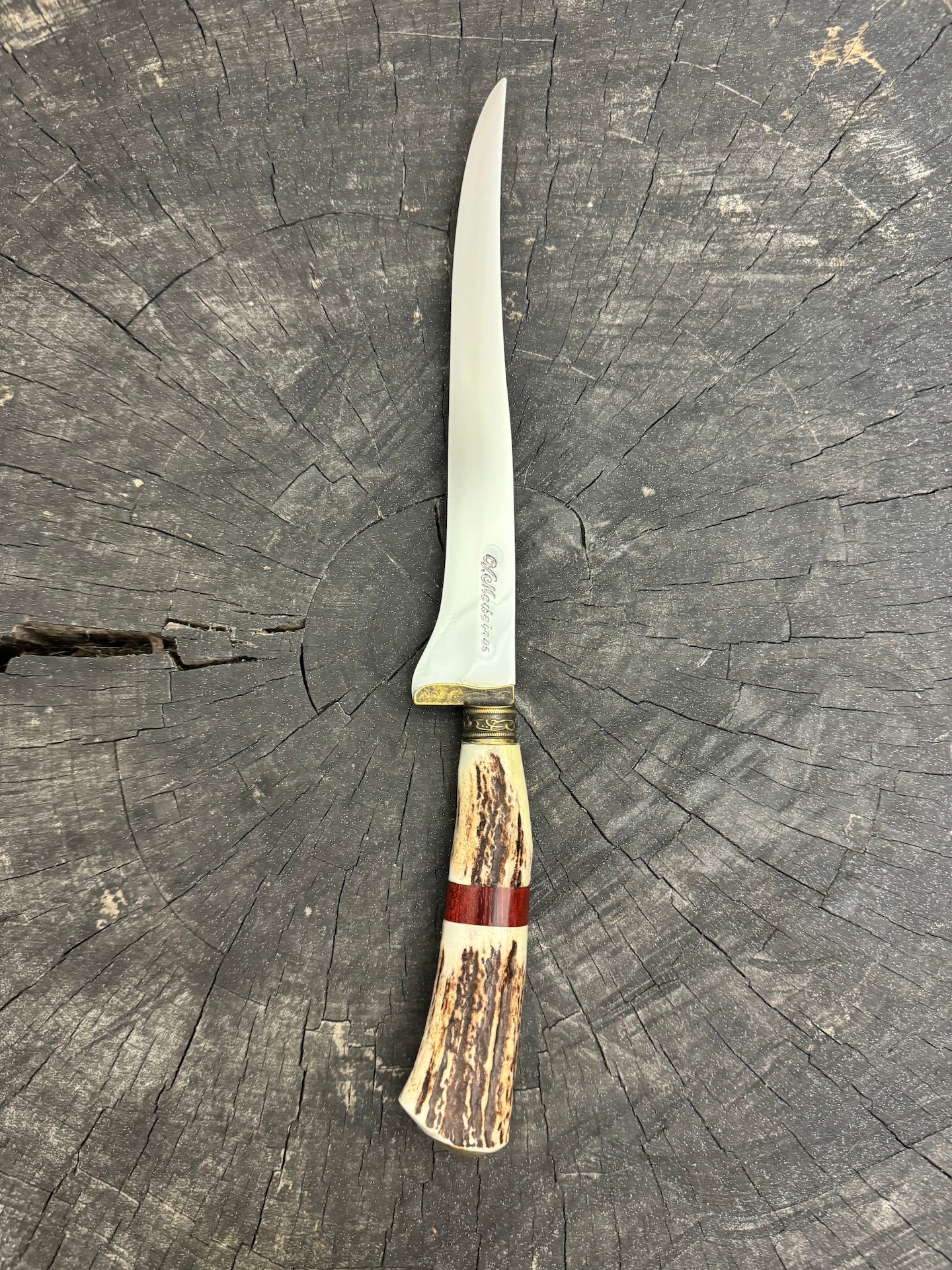 8&quot; Boning Knife, Deer Antler, SS420 - 200mm