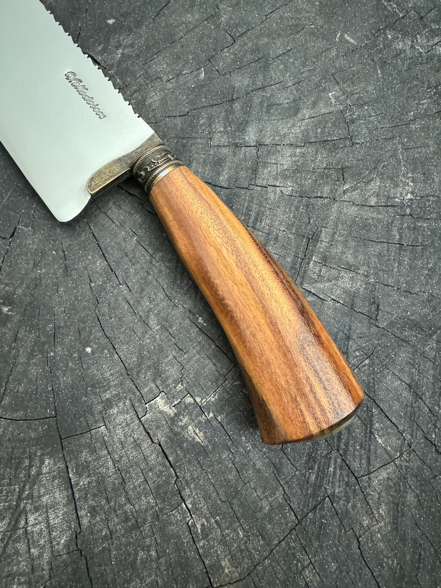 8&quot; Picanha Chef Knife, Native Hardwood, SS440 - 200mm