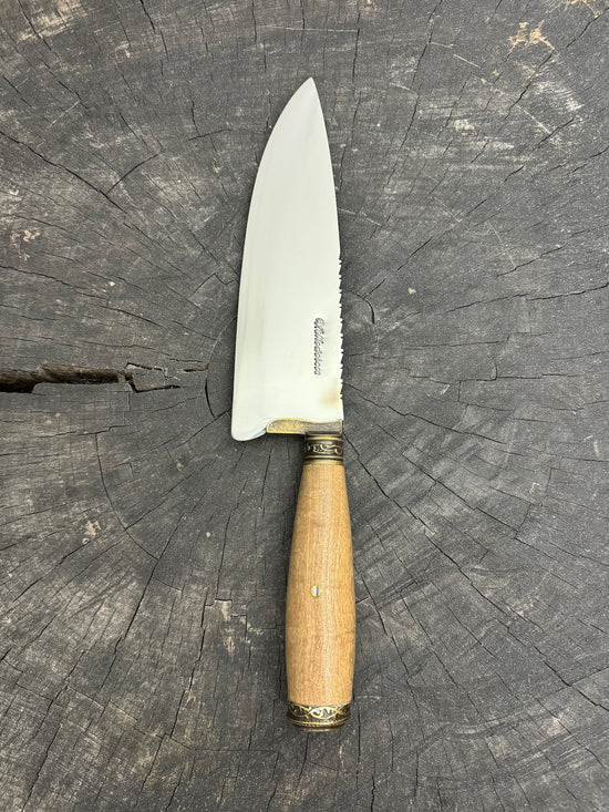 8" Picanha Chef Knife, Native Hardwood, SS440 - 200mm