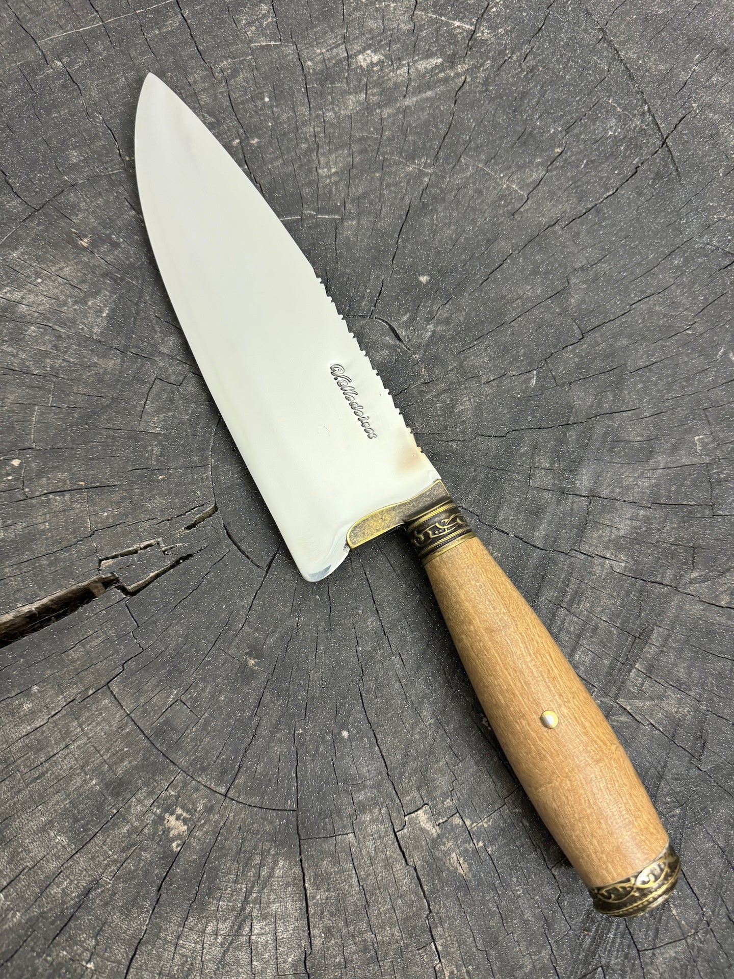 8&quot; Picanha Chef Knife, Native Hardwood, SS440 - 200mm