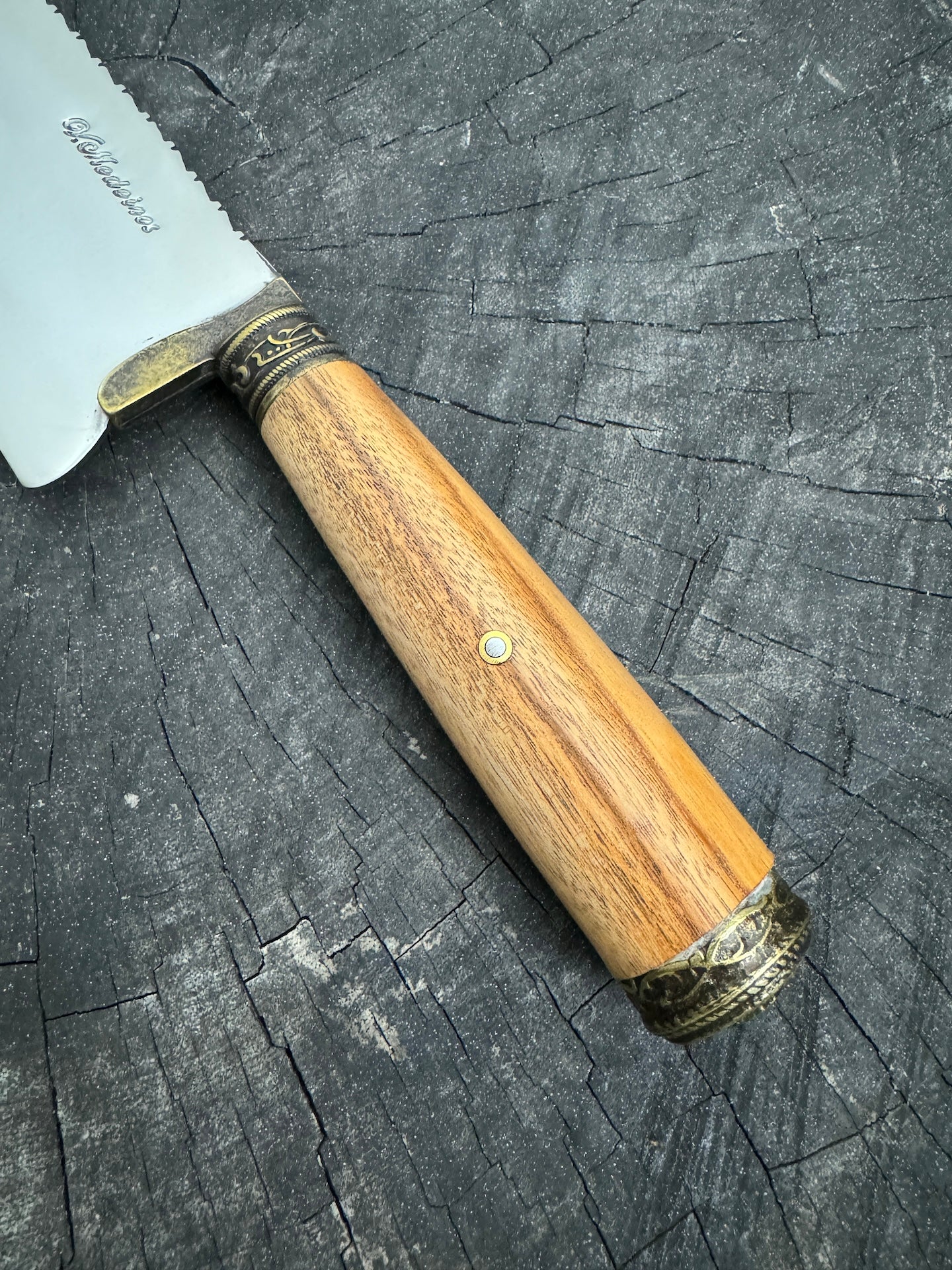 8&quot; Picanha Chef Knife, Native Hardwood, SS440 - 200mm