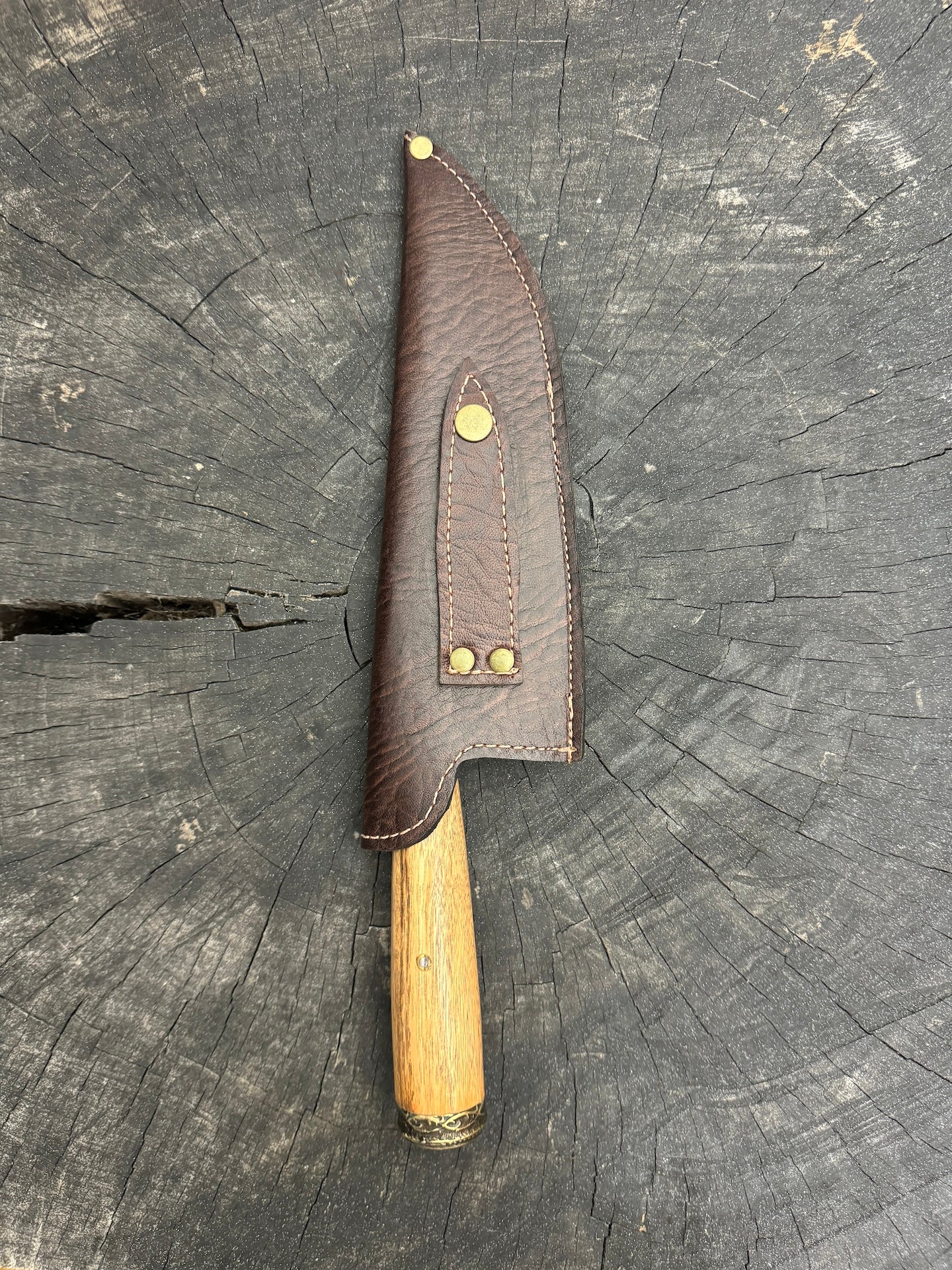 8&quot; Picanha Chef Knife, Native Hardwood, SS440 - 200mm