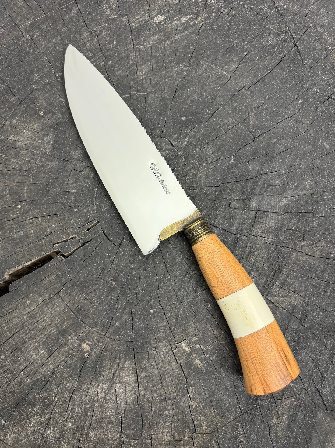 8&quot; Picanha Chef Knife, Native Hardwood, SS440 - 200mm