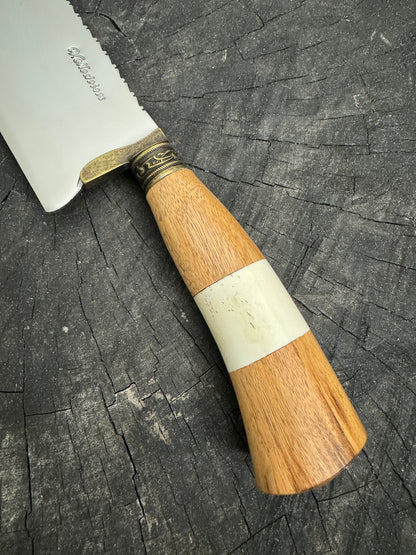 8&quot; Picanha Chef Knife, Native Hardwood, SS440 - 200mm