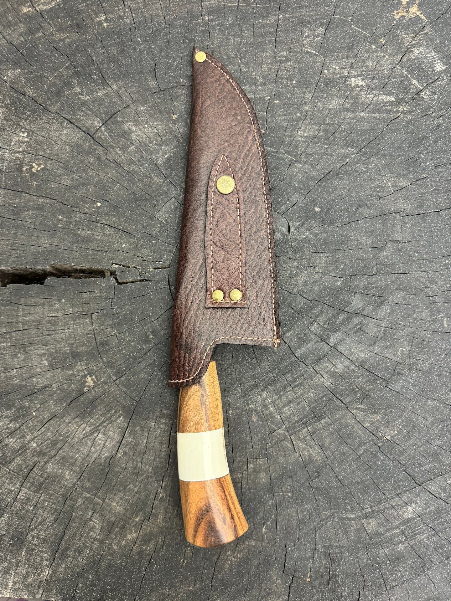 8&quot; Picanha Chef Knife, Native Hardwood, SS440 - 200mm