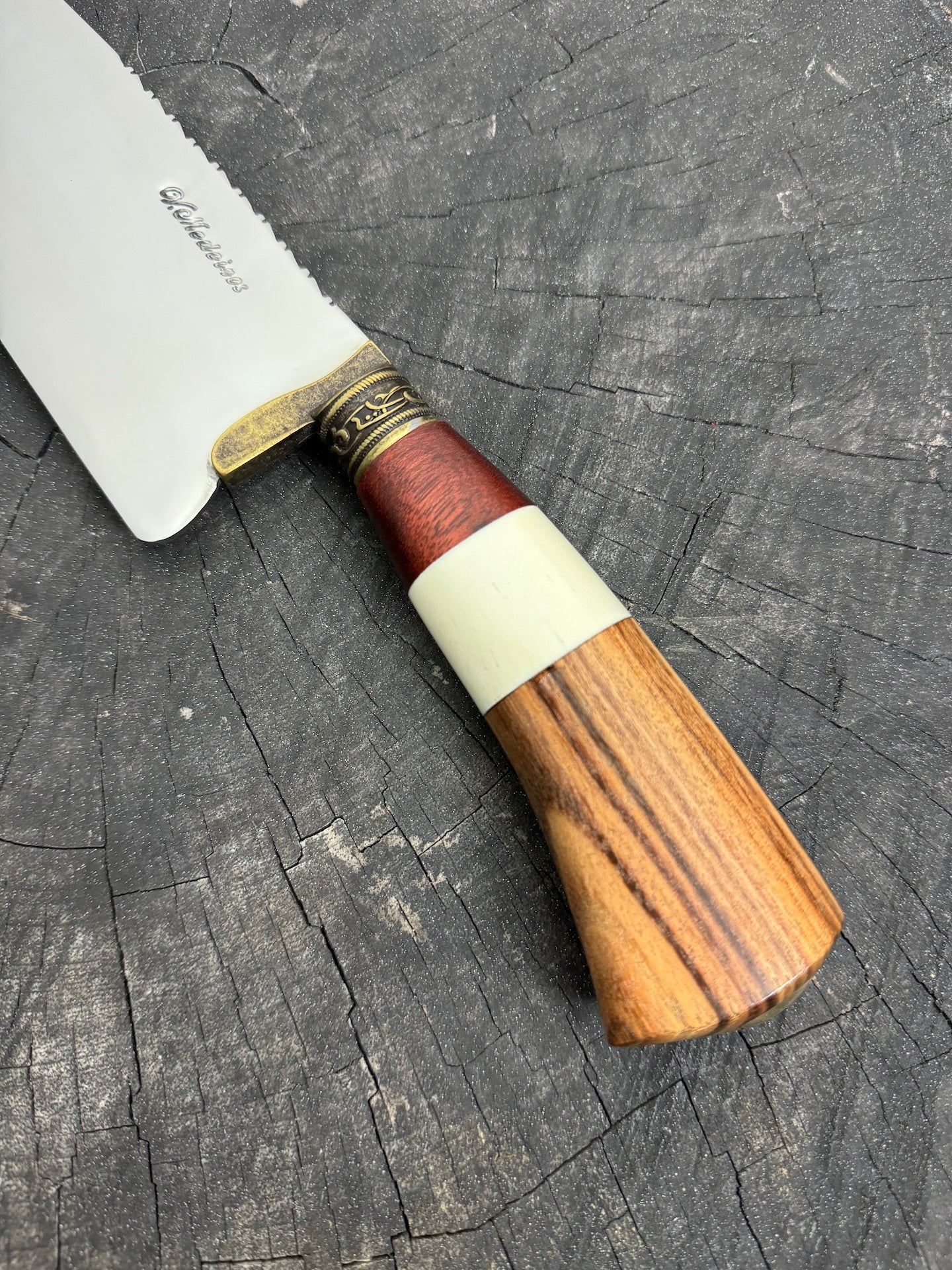 8&quot; Picanha Chef Knife, Native Hardwood, SS440 - 200mm