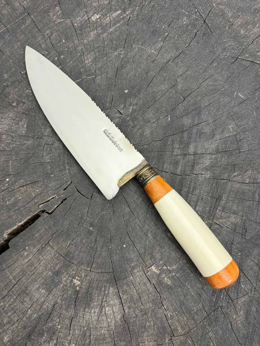 8&quot; Picanha Chef Knife, Ostrich Bone, SS440 - 200mm