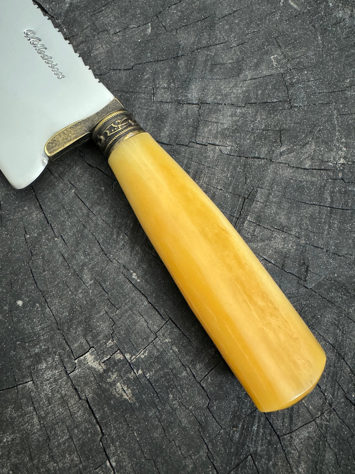 8&quot; Picanha Chef Knife, Ostrich Bone, SS440 - 200mm