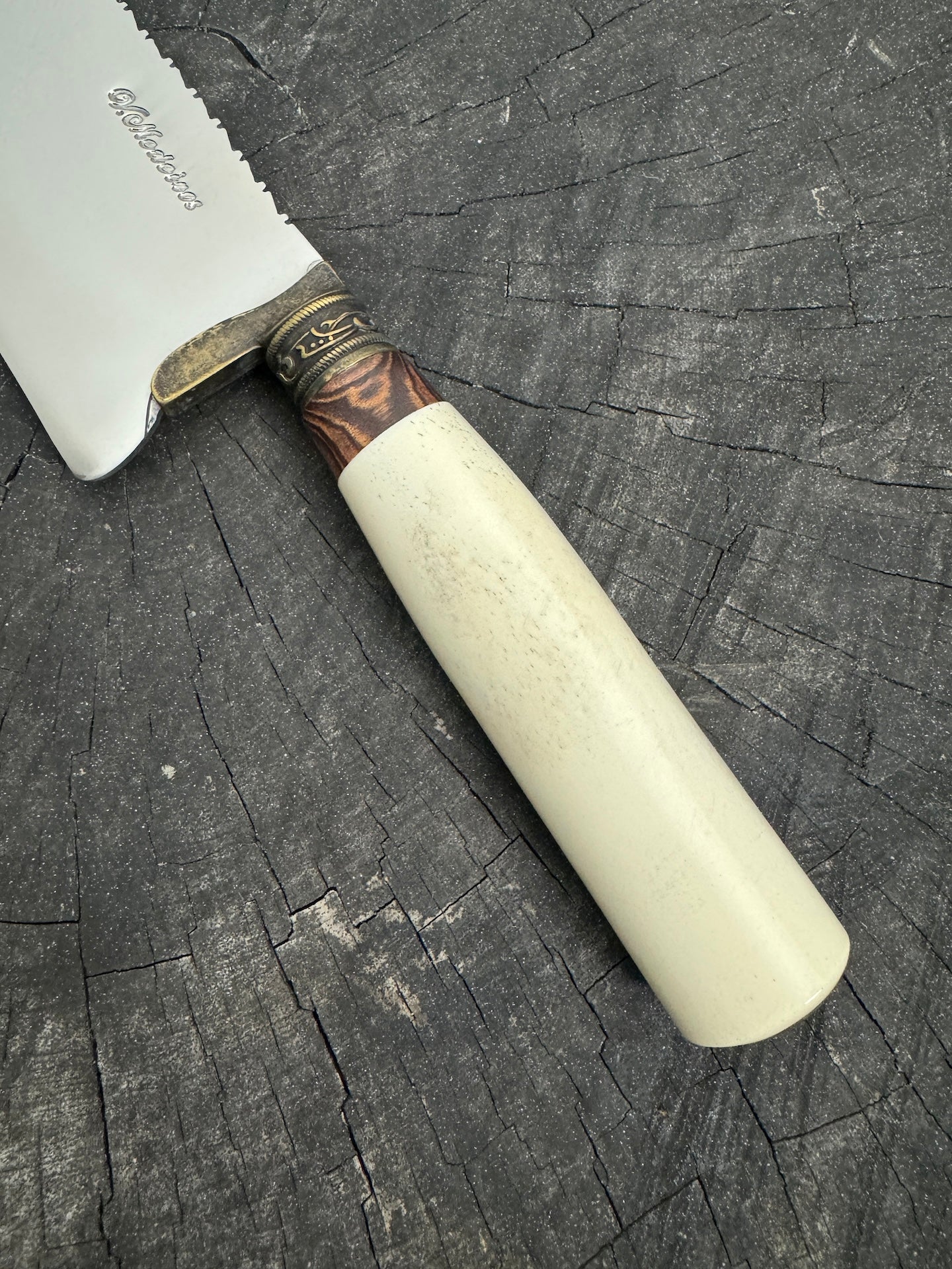 8&quot; Picanha Chef Knife, Ostrich Bone, SS440 - 200mm