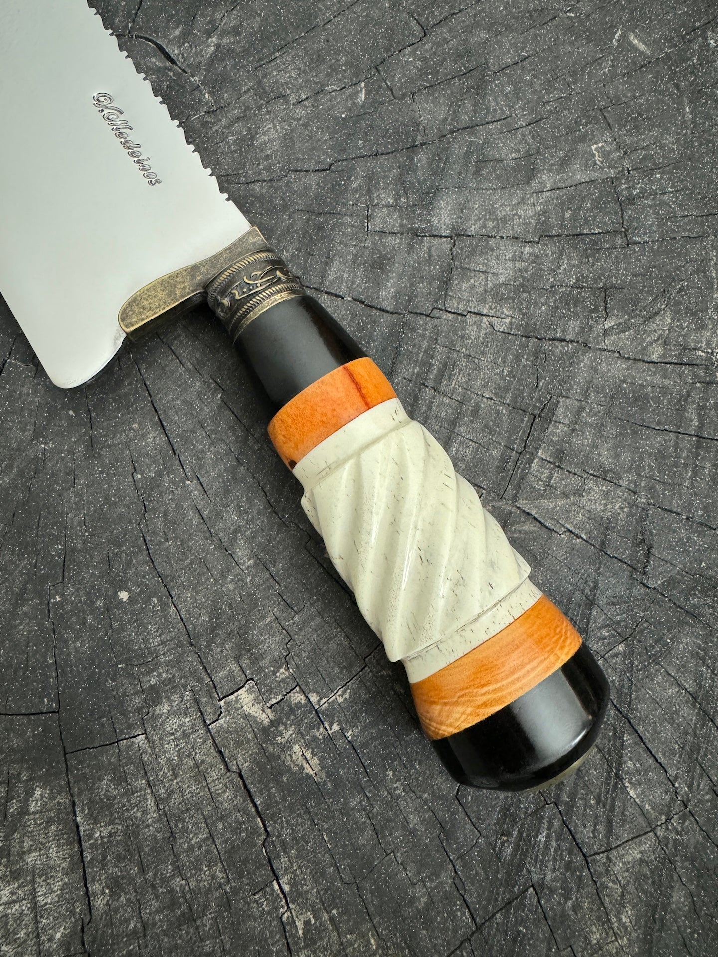 8&quot; Picanha Chef Knife, Hybrid Handle, SS440 - 200mm