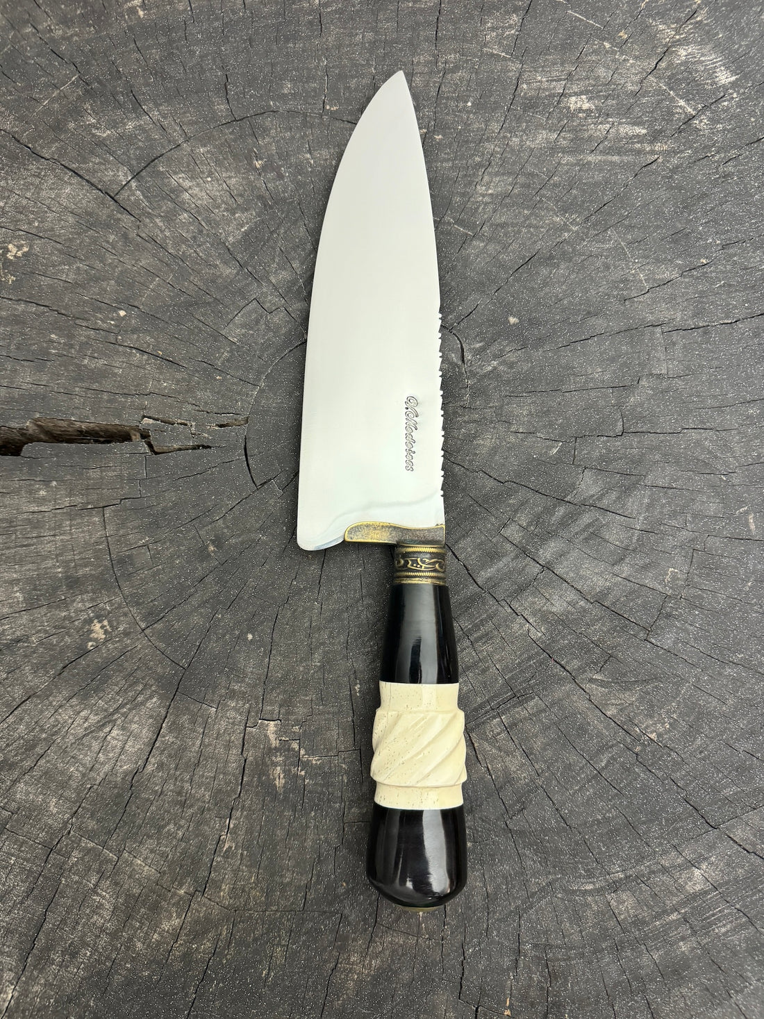 8" Picanha Chef Knife, Hybrid Handle, SS440 - 200mm
