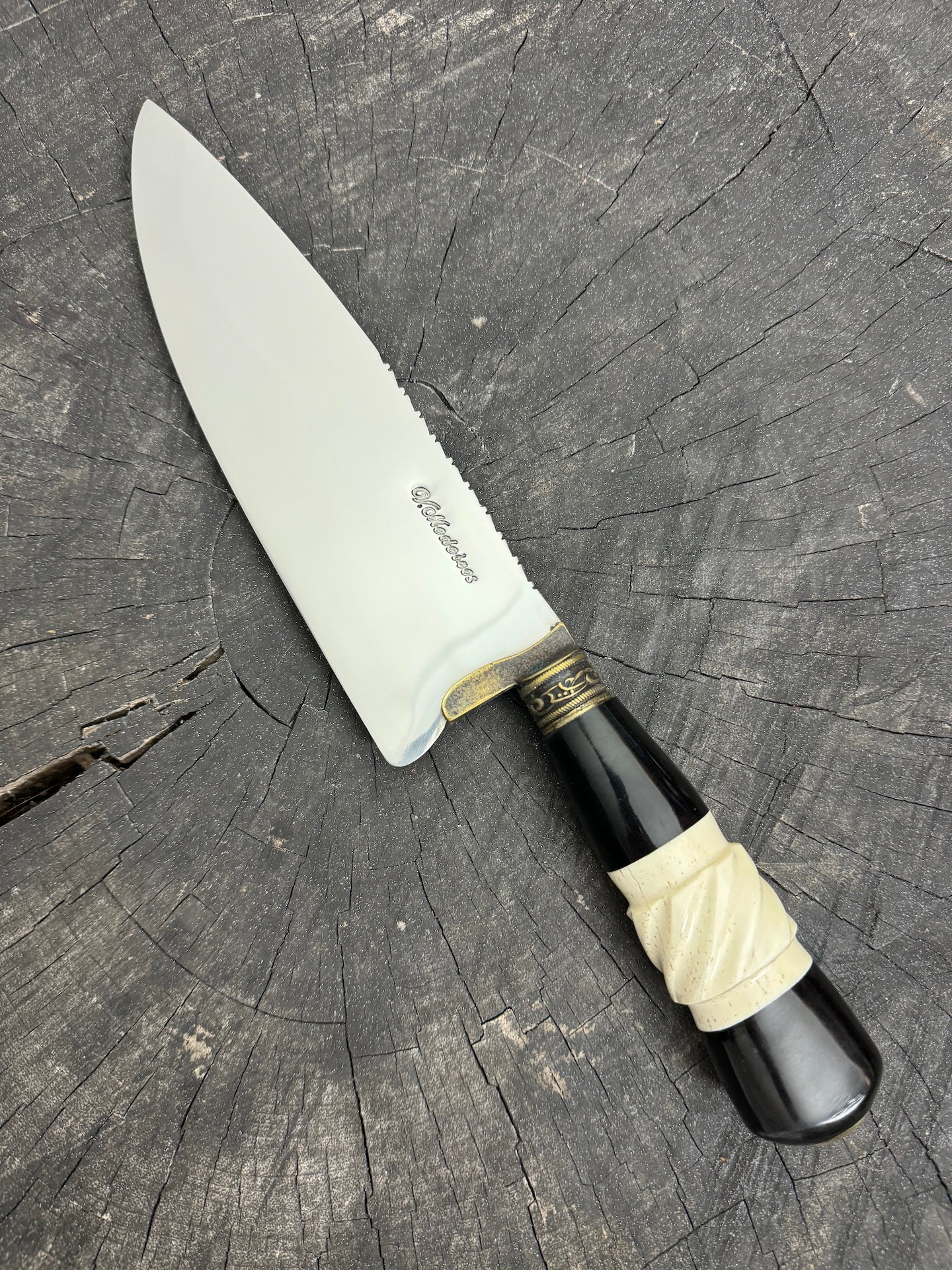 8&quot; Picanha Chef Knife, Hybrid Handle, SS440 - 200mm