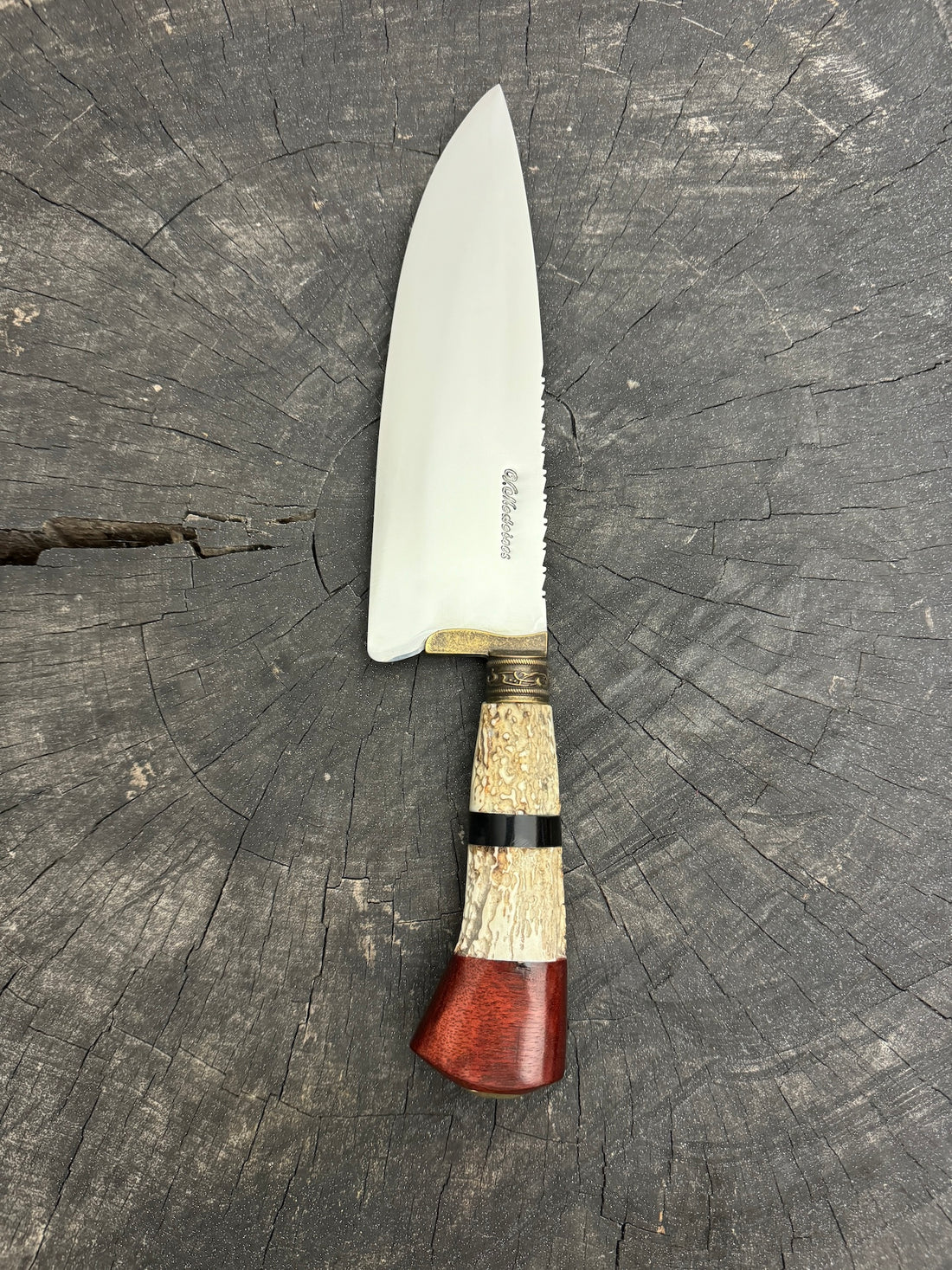 8&quot; Picanha Chef Knife, Deer Antler, SS440 - 200mm