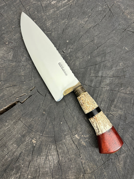 8" Picanha Chef Knife, Deer Antler, SS440 - 200mm