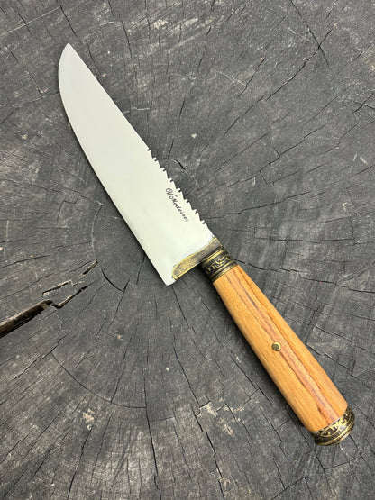 8&quot; Artisan Knife, Native Hardwood, SS440 - 190mm