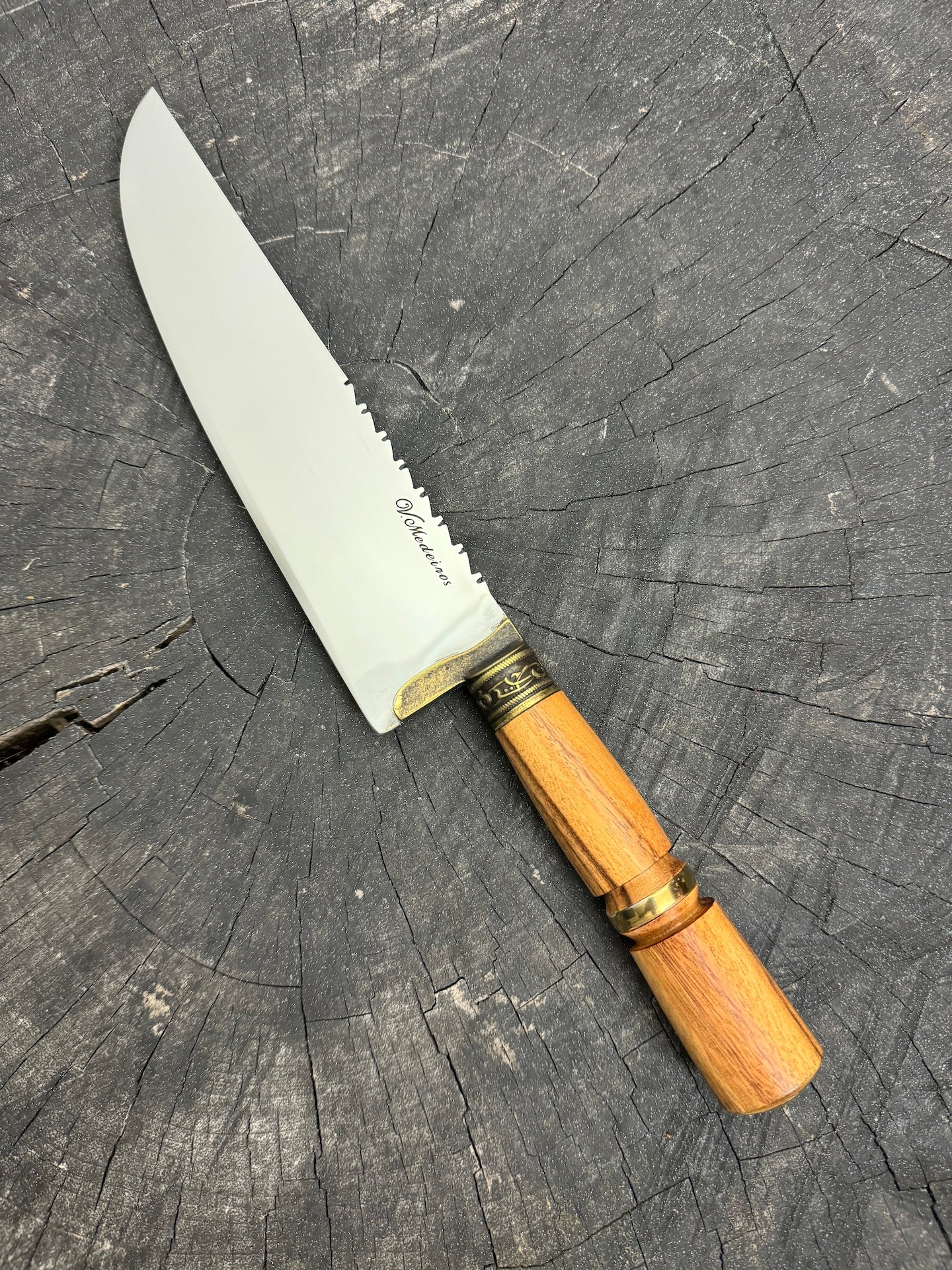 8&quot; Artisan Knife, Native Hardwood, SS440 - 190mm