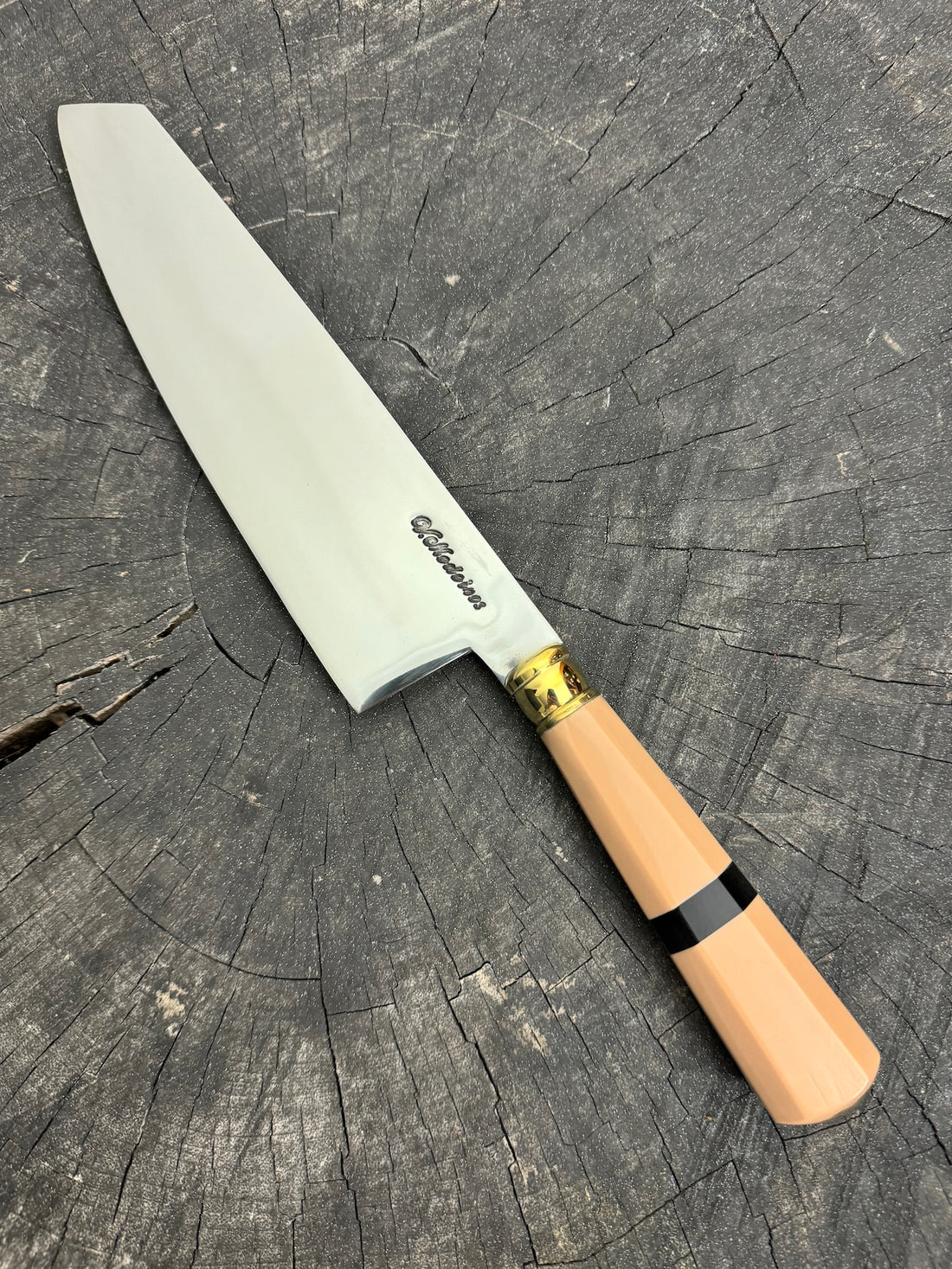 8&quot; Kultura Knife, Custom Block, SS440 - 200mm