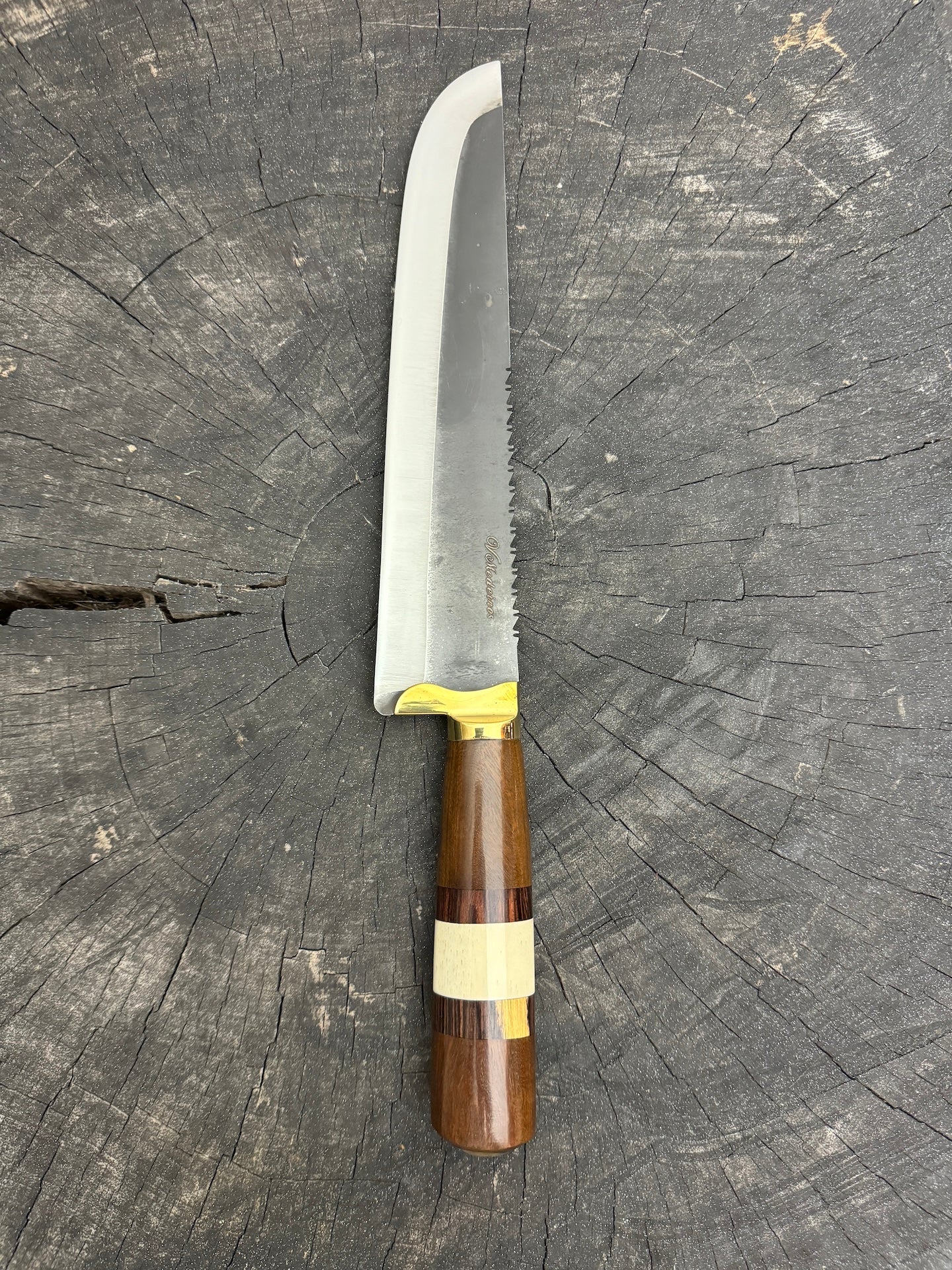 9&quot; Artisan BBQ Knife, Native Hardwood, RSS440 - 230mm