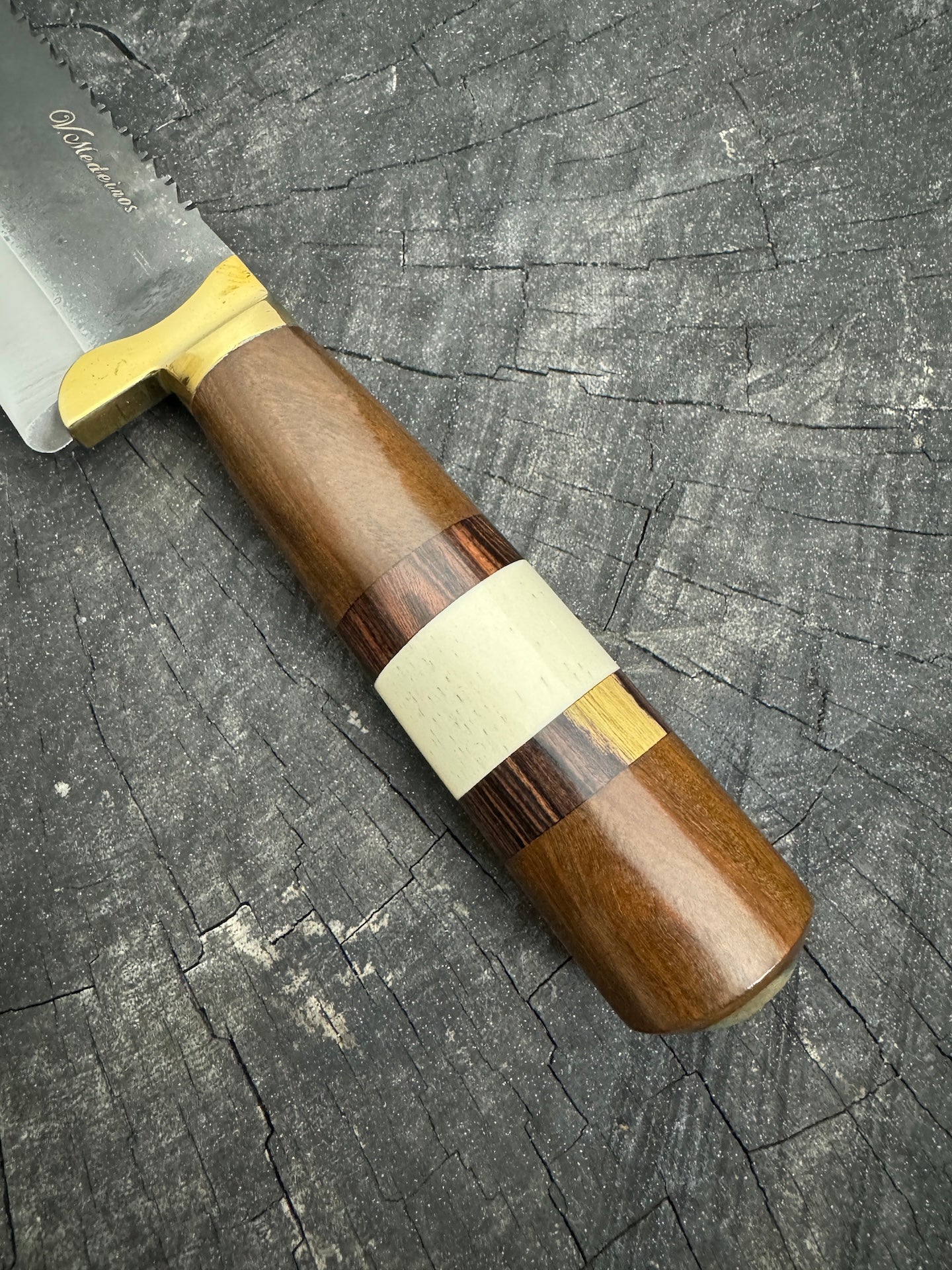 9&quot; Artisan BBQ Knife, Native Hardwood, RSS440 - 230mm