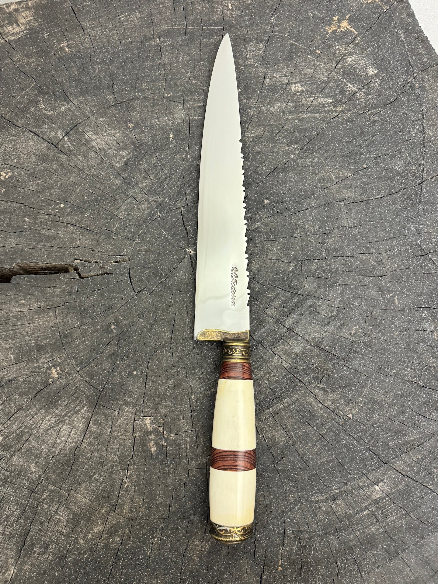 10&quot; Chef Knife, Ostrich Bone, SS420 - 250mm