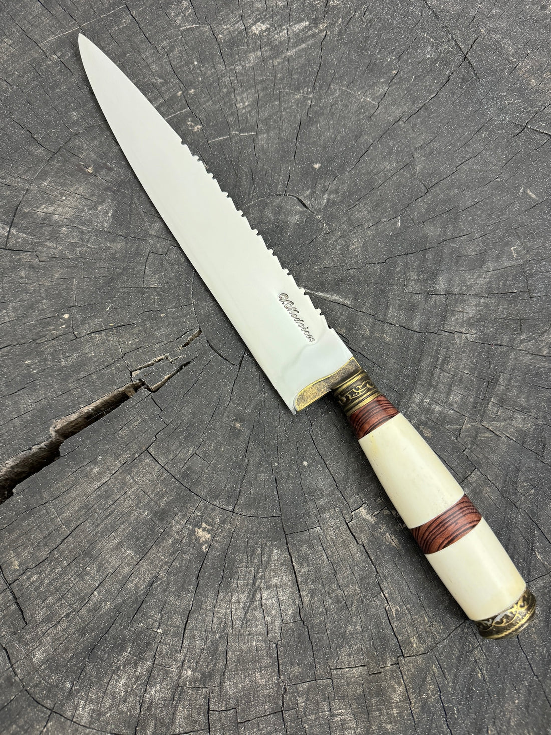 10&quot; Chef Knife, Ostrich Bone, SS420 - 250mm