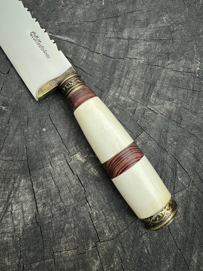 10&quot; Chef Knife, Ostrich Bone, SS420 - 250mm