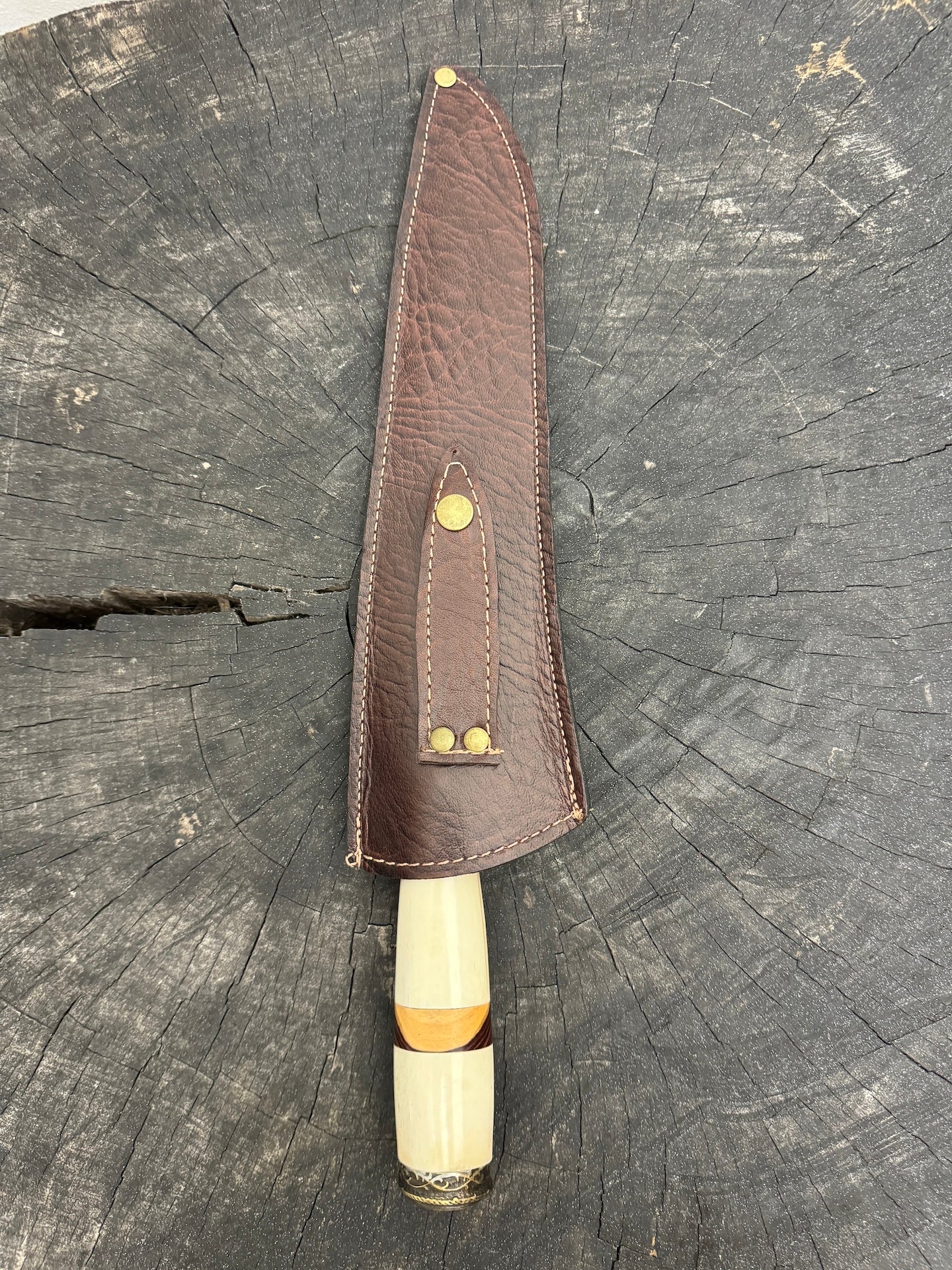 10&quot; Chef Knife, Ostrich Bone, SS420 - 250mm