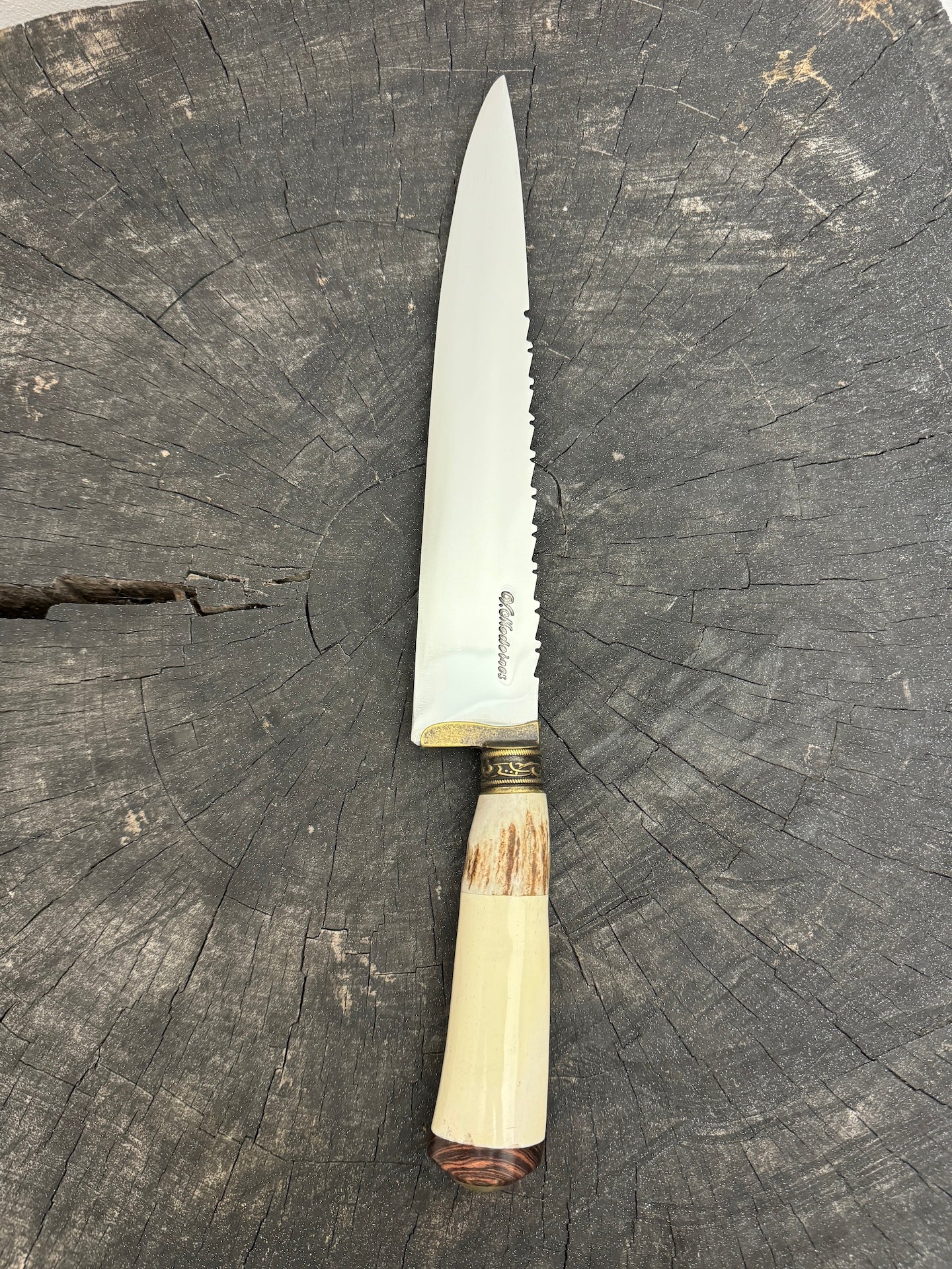 10&quot; Chef Knife, Ostrich Bone, SS420 - 250mm