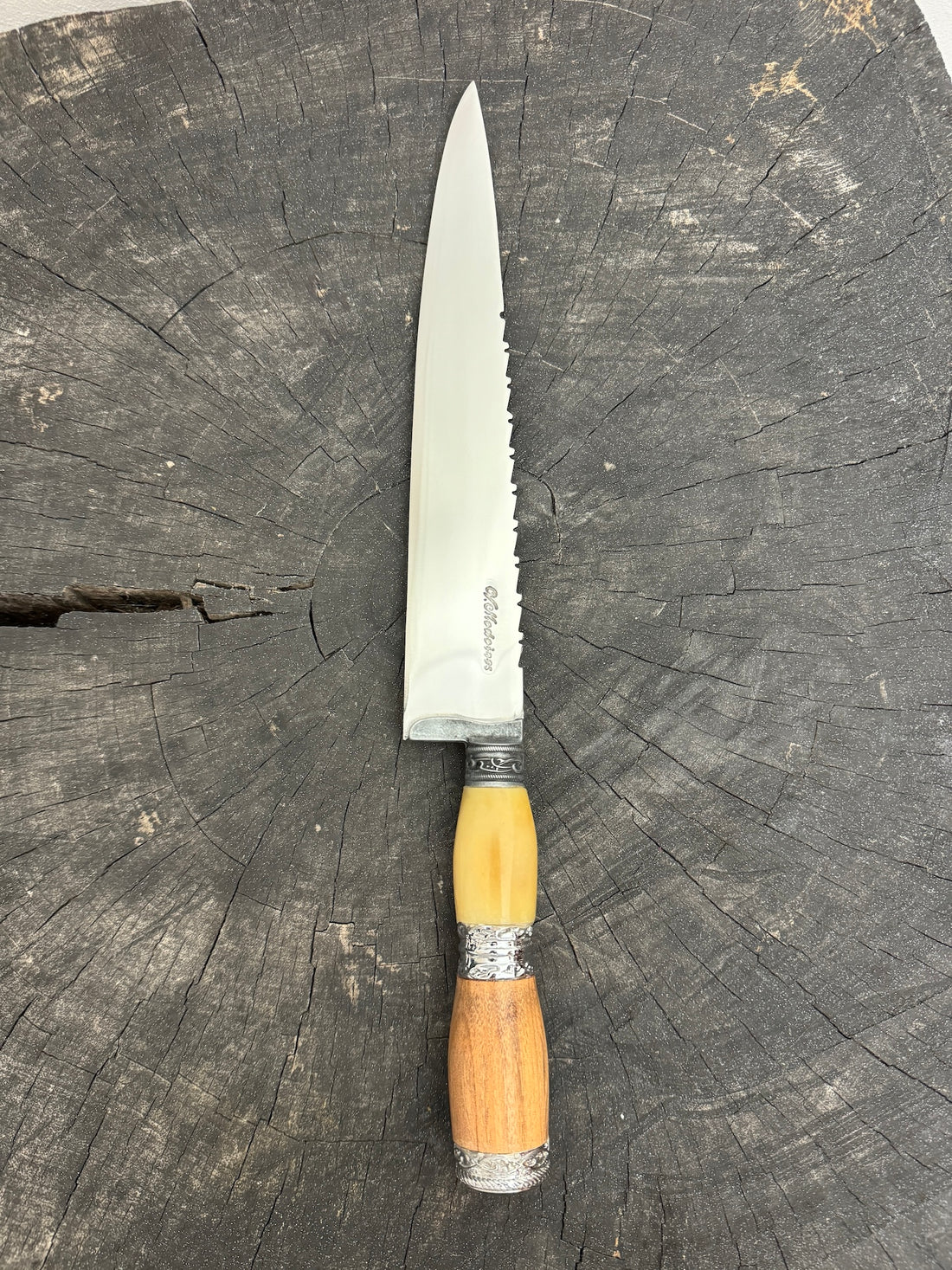 10&quot; Chef Knife, Jacaranda Hardwood &amp; Nickel Ring SS440 - 250mm