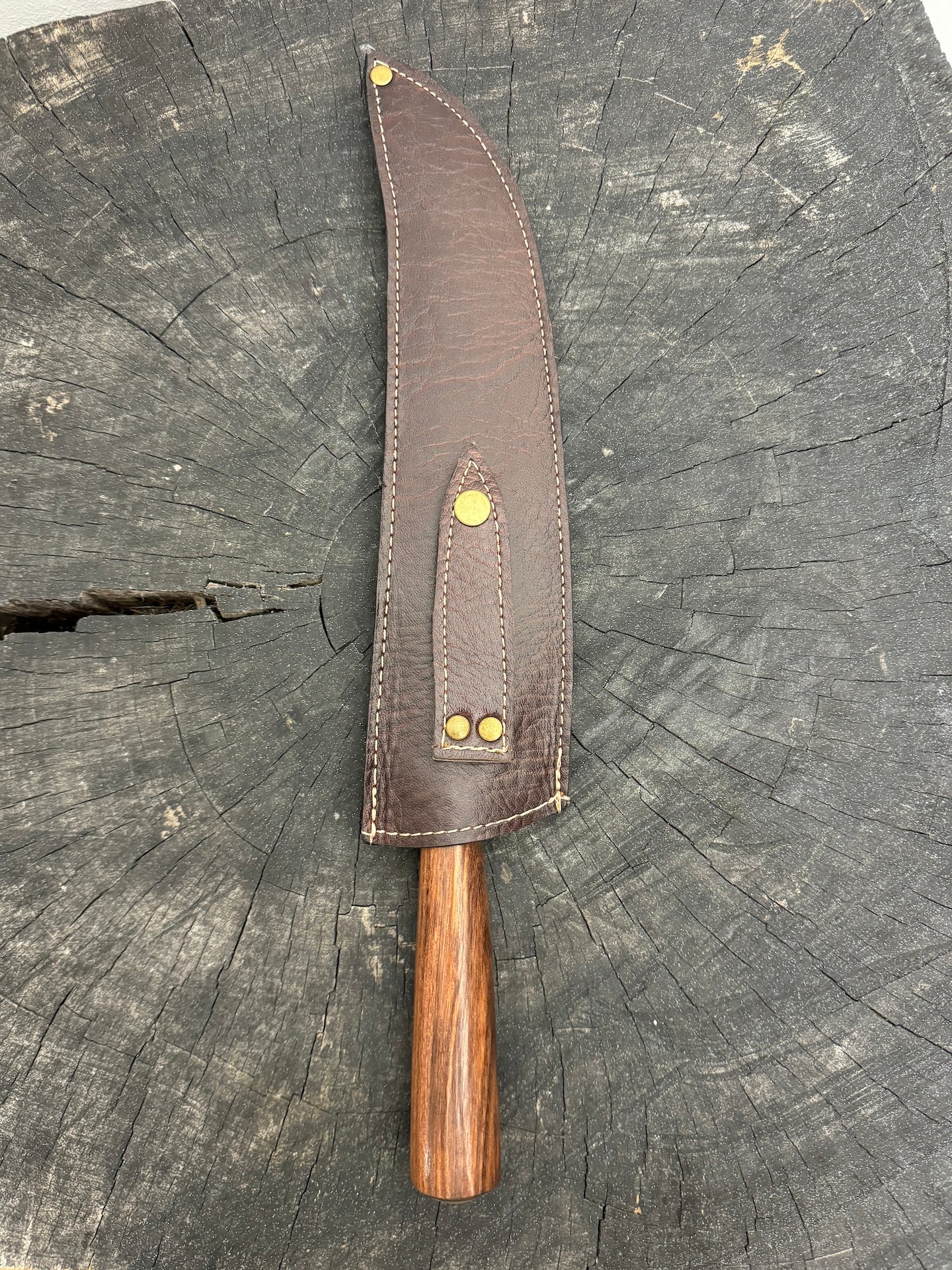 10&quot; Butchers Knife, Native Hardwood, SS440 - 250mm