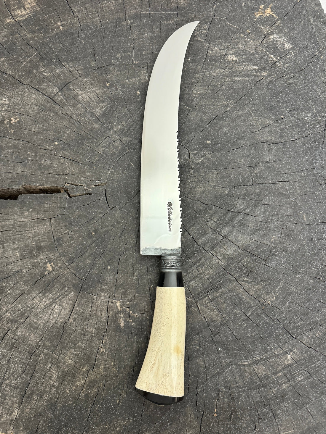 10&quot; Butchers Knife, Ostrich Bone, SS440 - 250mm