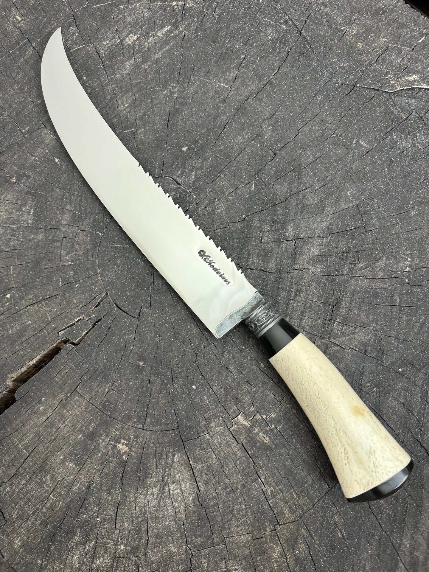 10&quot; Butchers Knife, Ostrich Bone, SS440 - 250mm