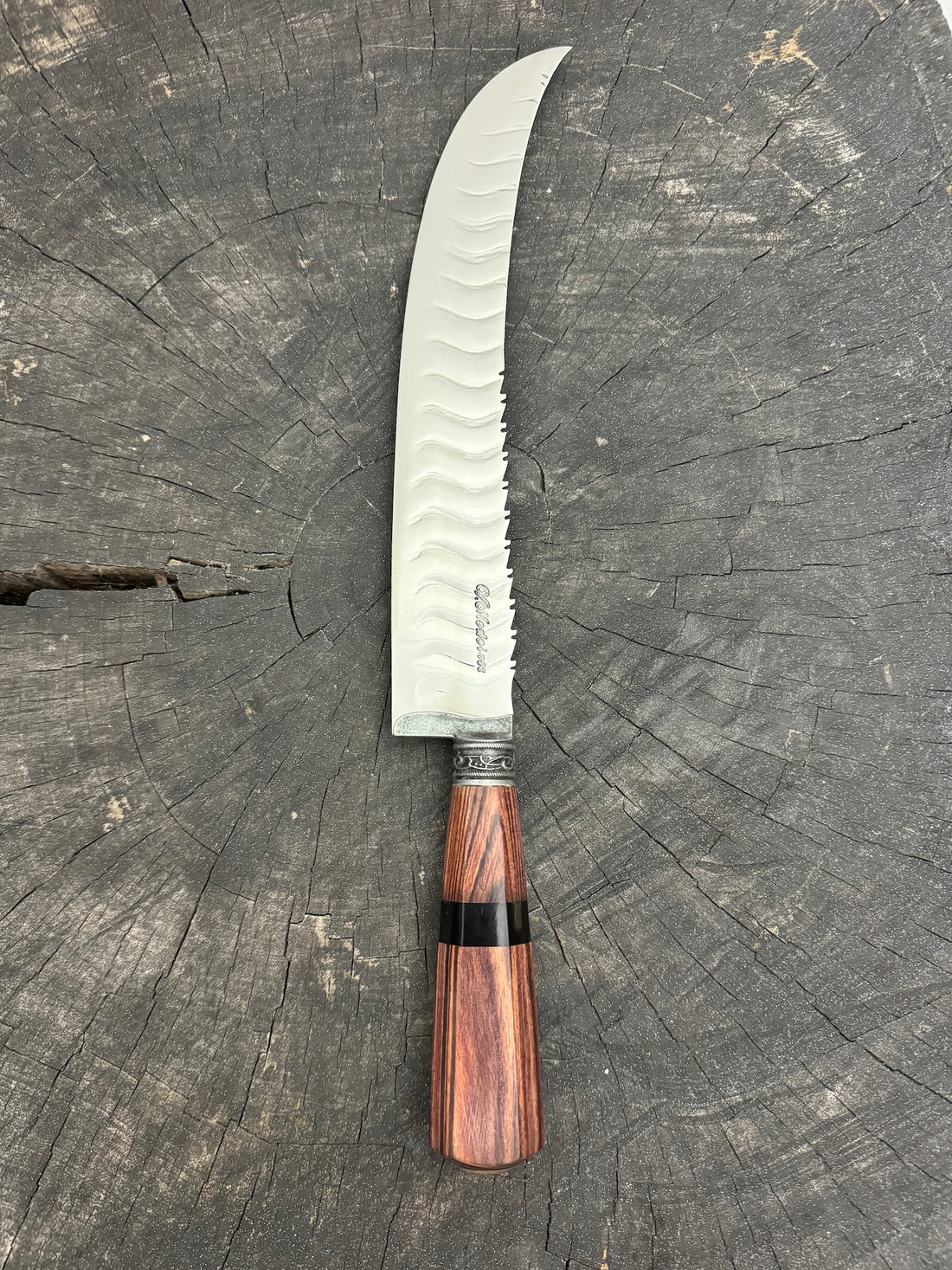 10&quot; Butchers Tiger Knife, Native Hardwood, SS440 - 250mm