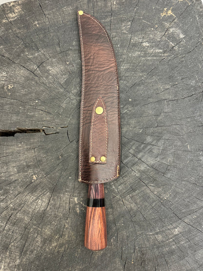 10&quot; Butchers Tiger Knife, Native Hardwood, SS440 - 250mm