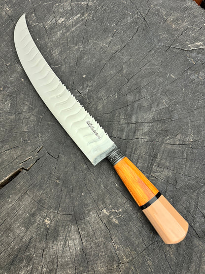 10&quot; Butchers Tiger Knife, Native Hardwood, SS440 - 250mm