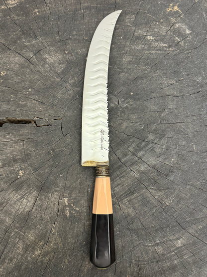 10&quot; Butchers Tiger Knife, Custom Block, SS440 - 250mm